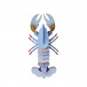 hommard carton decoratif mural bleu lavande studio roof lobster