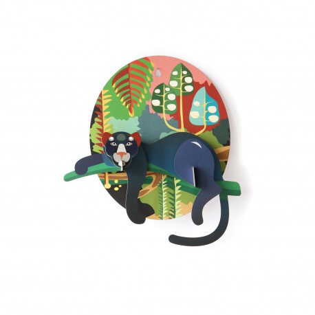 studio roof jungle puma decoration murale animal de la jungle