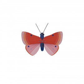 papillon mural decoratif studio roof cuivré commun