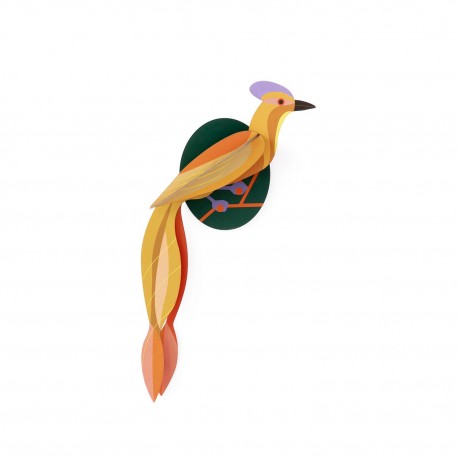 studio roof olango paradise oiseau decoration murale en carton