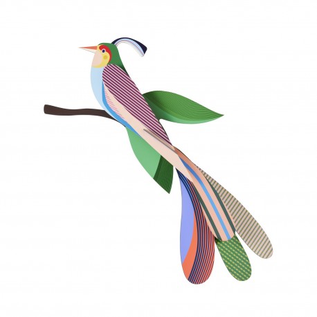 Grand oiseau mural décoratif carton Studio Roof Maya