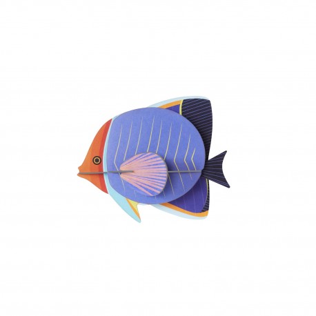 poisson papillon studio roof decoration murale carton