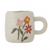 Petite tasse grès fleurs Bloomingville MILLIE