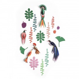 Décor mural Studio Roof Mur de Curiosités Observateur d'oiseaux