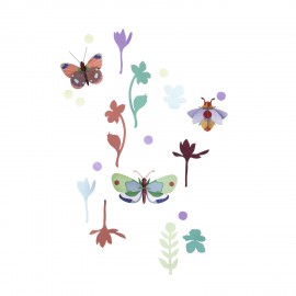 papillons decoration murale studio roof winged medley