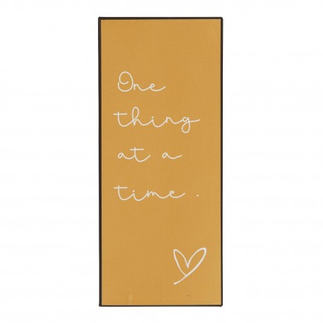 plaque deco metal message zen one thing at a time ib laursen