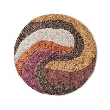 Tapis rond design laine HKliving Mélange