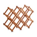 Range bouteilles accordéon bois bambou Zeller