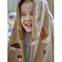 plaid enfant coton recycle marron bloomingville fall