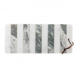 planche a decouper marbre blanc vert rayures bloomingville alessio