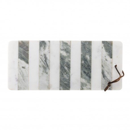 planche a decouper marbre blanc vert rayures bloomingville alessio