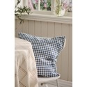 housse coussin coton petits carreaux bleu ib laursen