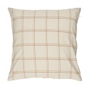 housse de coussin coton grands carreaux marron ib laursen