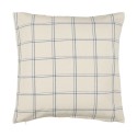 housse de coussin carreaux bleu coton ib laursen