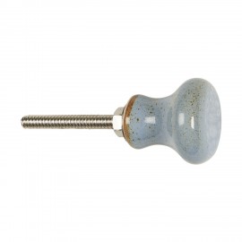 bouton de meuble bleu ceramique ib laursen