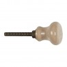 bouton de meuble beige ceramique ib laursen