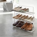 etagere range chaussures design blanc compact yamazaki tower