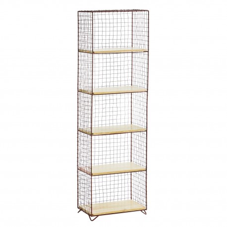 etagere a poser verticale 5 tablettes fil metallique madam stoltz