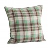 grand coussin carreaux vert marron coton madam stoltz