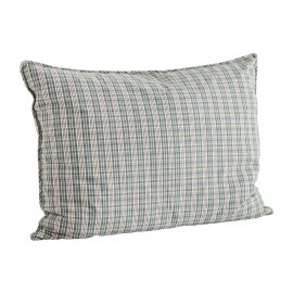 housse coussin carreaux vintage bleu coton madam stoltz