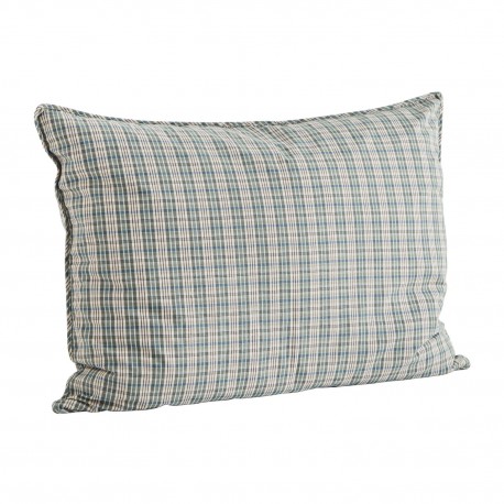 housse coussin carreaux vintage bleu coton madam stoltz