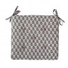 coussin de chaise coton gris bleu madam stoltz