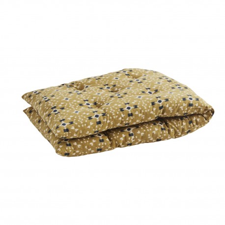 coussin pour banc coton jaune moutarde madam stoltz