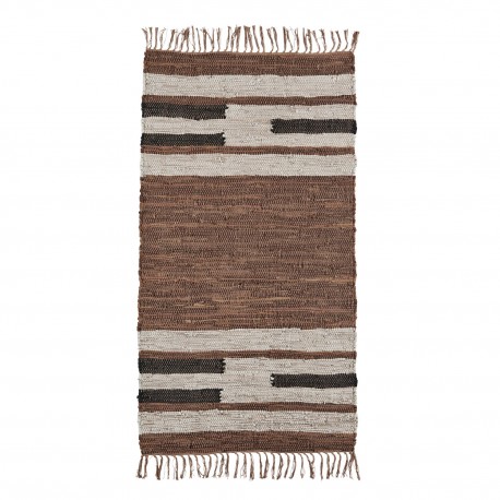 petit tapis cuir marron madam stoltz