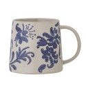mug gres motif romantique bleu bloomingville petunia
