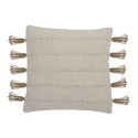 coussin salon coton recycle beige naturel bloomingville ensar