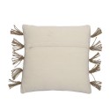 coussin salon coton recycle beige naturel bloomingville ensar