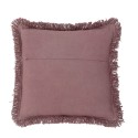 coussin cozy salon coton rose franges bloomingville delva