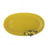 plat de service ovale gres jaune citrons bloomingville limone