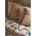 housse de coussin marron clair uni velours madam stoltz