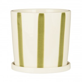 Cache-pot rayé céramique IB Laursen