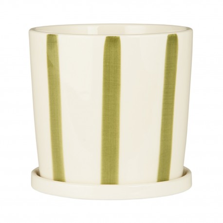 Cache-pot rayé céramique IB Laursen