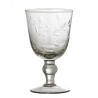 Verre à vin gravé recyclé Bloomingville RHINA