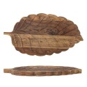 plateau de service bois sculpte feuille bloomingville mikko