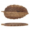 plateau de service bois sculpte feuille bloomingville mikko