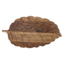 plateau de service bois sculpte feuille bloomingville mikko