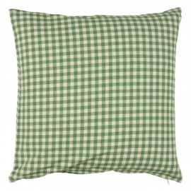 housse de coussin vichy vert coton ib laursen
