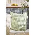 housse de coussin vichy vert coton ib laursen