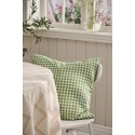 housse de coussin vichy vert coton ib laursen