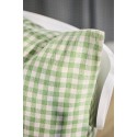 housse de coussin vichy vert coton ib laursen