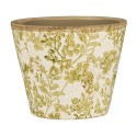 cache pot floral vert ceramique ib laursen green blossom