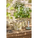 cache pot floral vert ceramique ib laursen green blossom