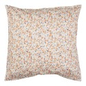 housse de coussin floral orange bleu coton ib laursen