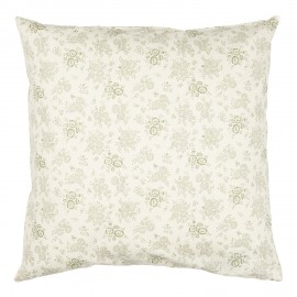 grande housse coussin coton floral vert clair pale ib laursen agatha