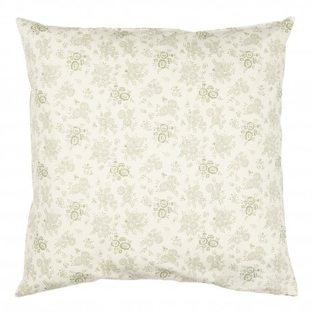 grande housse coussin coton floral vert clair pale ib laursen agatha