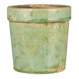 cache pot ceramique vieillie vert ib laursen